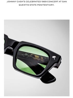 JACQUES MARIE MAGE JOHNNY CASH QUENTIN NWT Men’s Black Frame Sunglasses